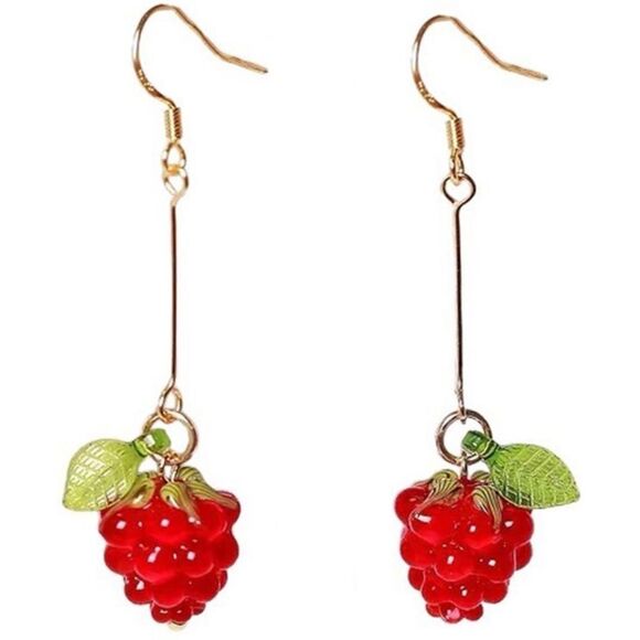 Berry drop earrings A704 - Picture 1 of 4